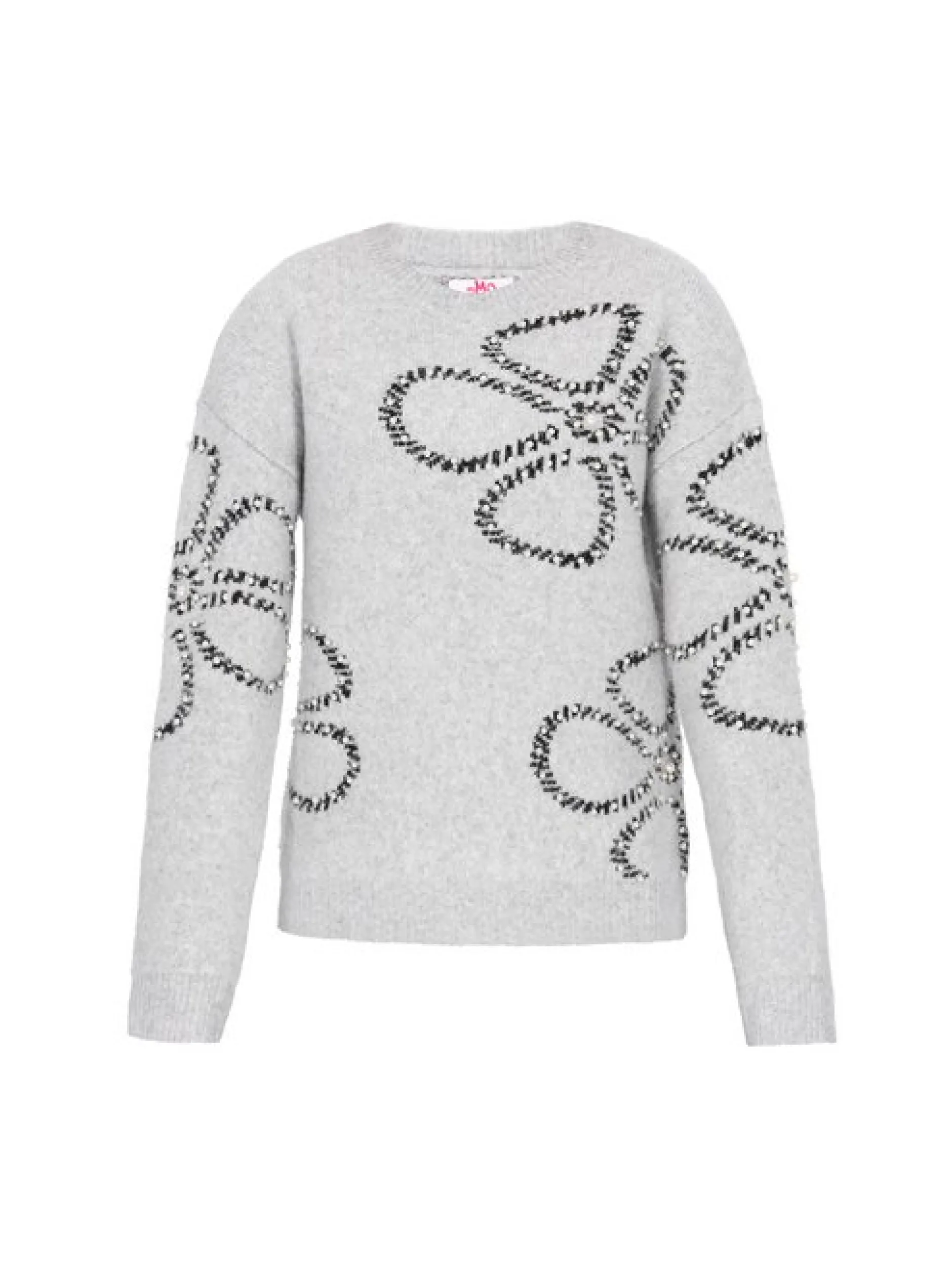 MyMo Damen Pullover in grau - Ausschnitt: Rundhals