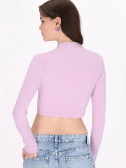MyMo Damen Pullover in lila