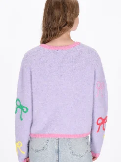 MyMo Damen Pullover in lila