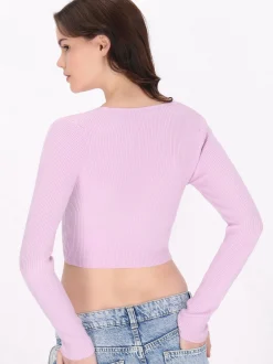 MyMo Damen Pullover in lila