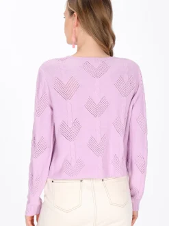 MyMo Damen Pullover in lila