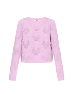 MyMo Damen Pullover in lila