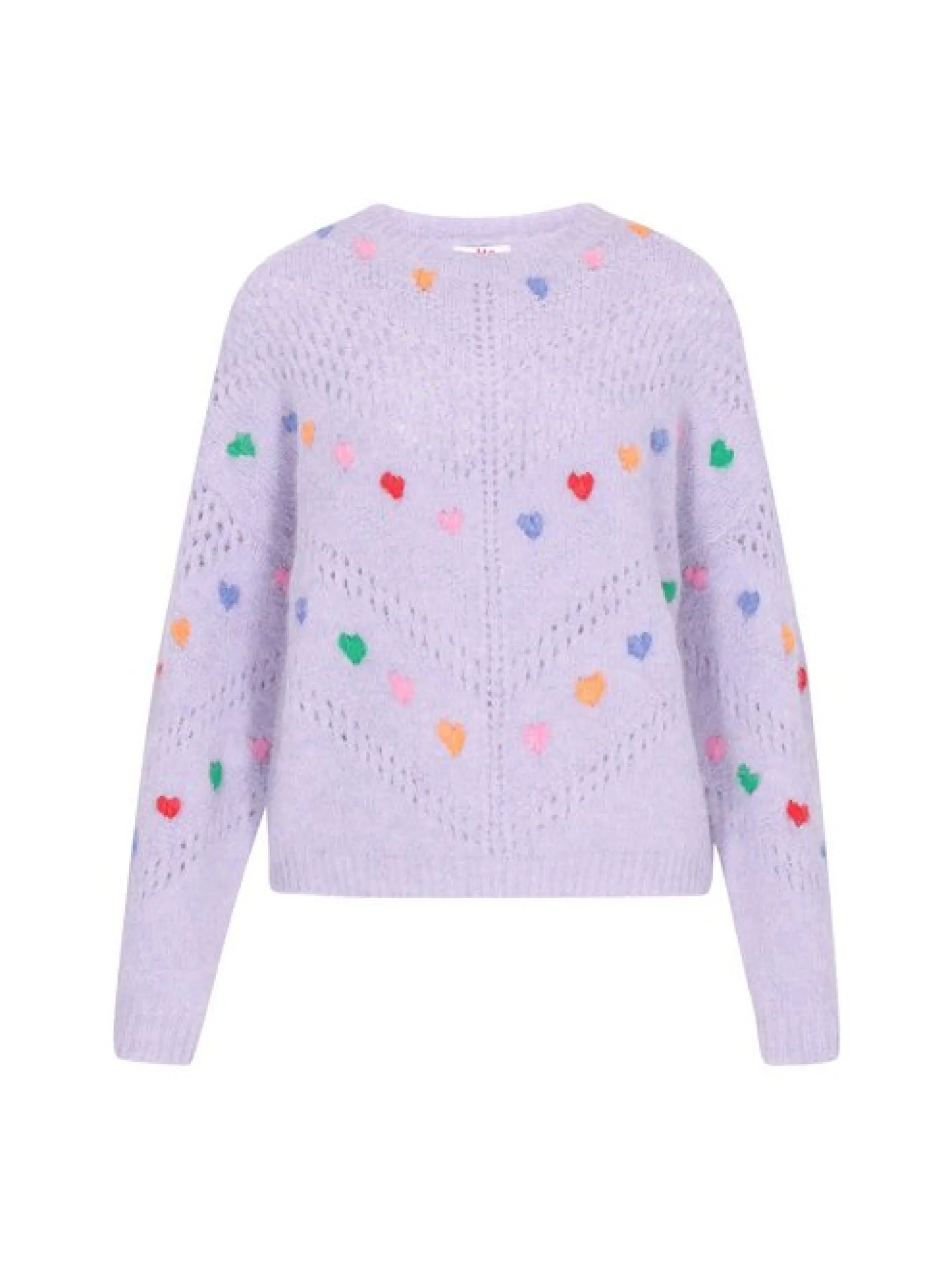 MyMo Damen Pullover in lila - Ausschnitt: Rundhals