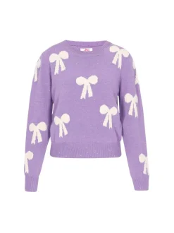 MyMo Damen Pullover in lila - Ausschnitt: Rundhals