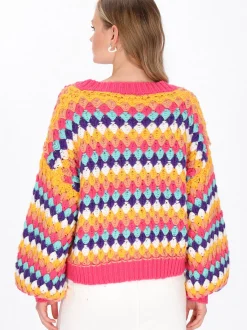 MyMo Damen Pullover in mehrfarbig