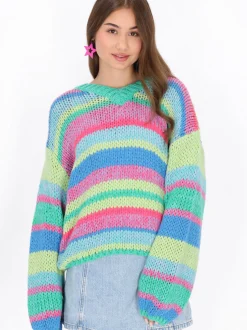 MyMo Damen Pullover in mehrfarbig
