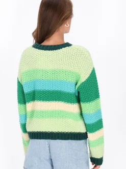 MyMo Damen Pullover in mehrfarbig - Ausschnitt: Rundhals