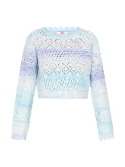 MyMo Damen Pullover in mehrfarbig - Ausschnitt: Rundhals