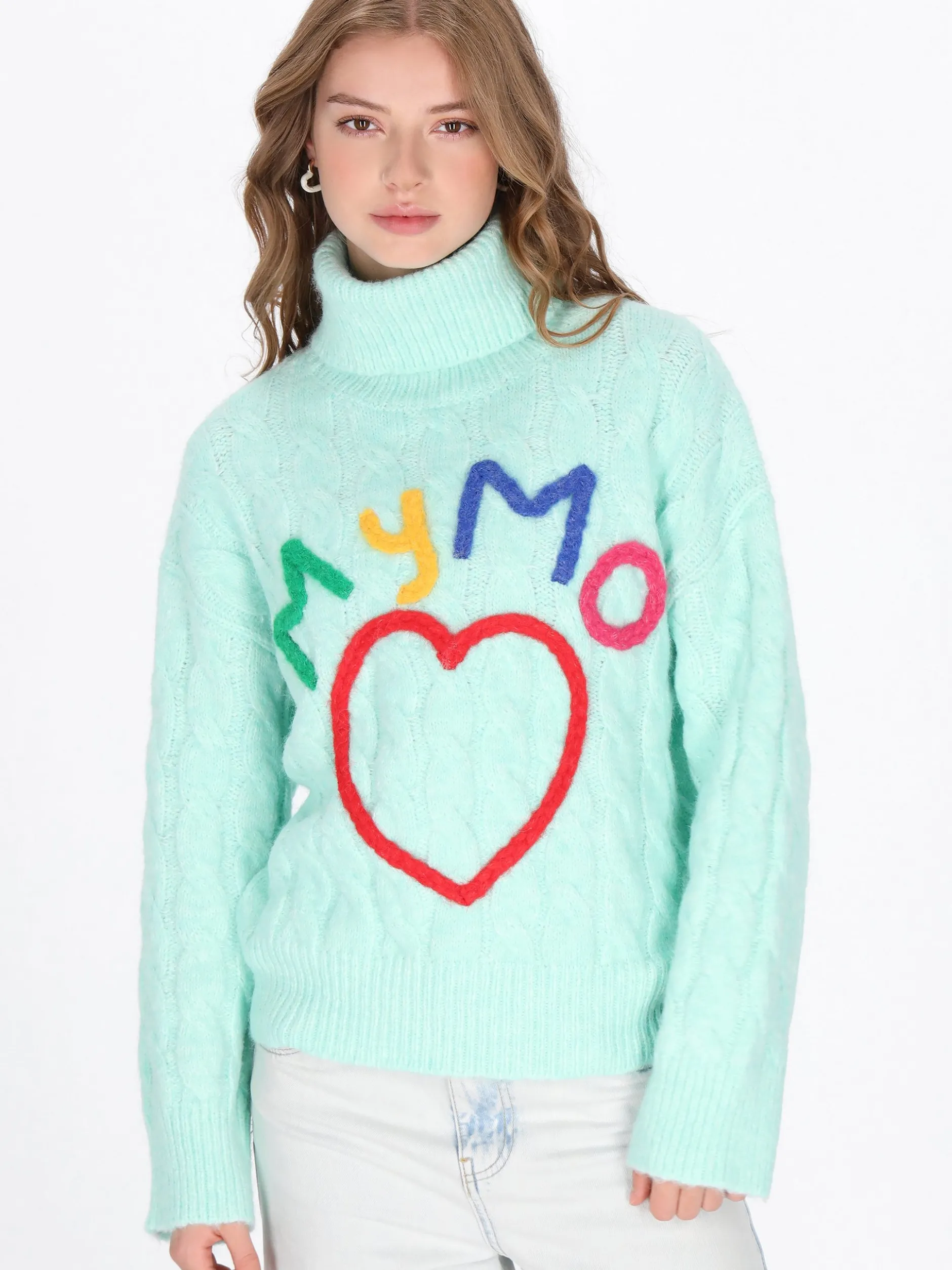 MyMo Damen Pullover in mint
