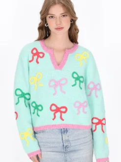 MyMo Damen Pullover in mint
