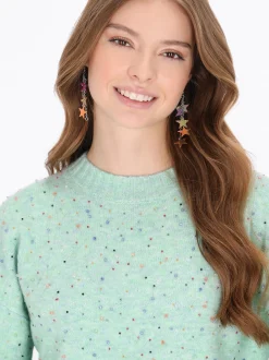MyMo Damen Pullover in mint - Ausschnitt: Rundhals