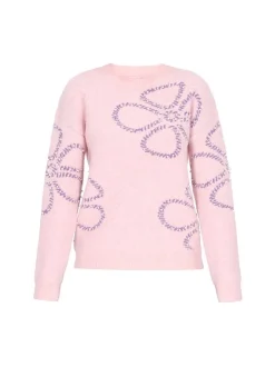 MyMo Damen Pullover in pink - Ausschnitt: Rundhals
