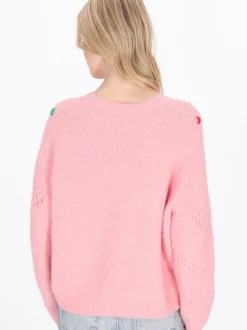 MyMo Damen Pullover in rosa - Ausschnitt: Rundhals