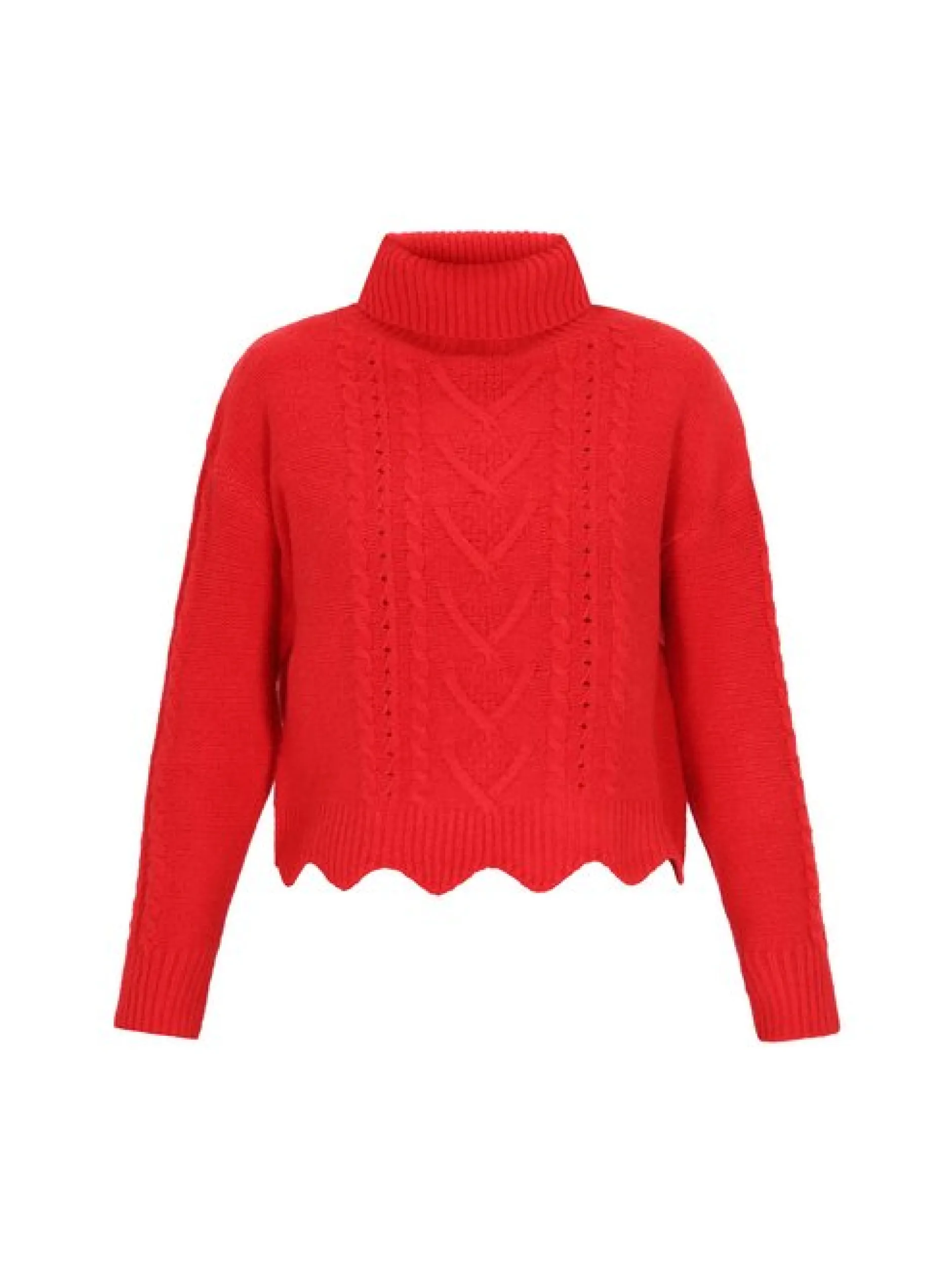 MyMo Damen Pullover in rot