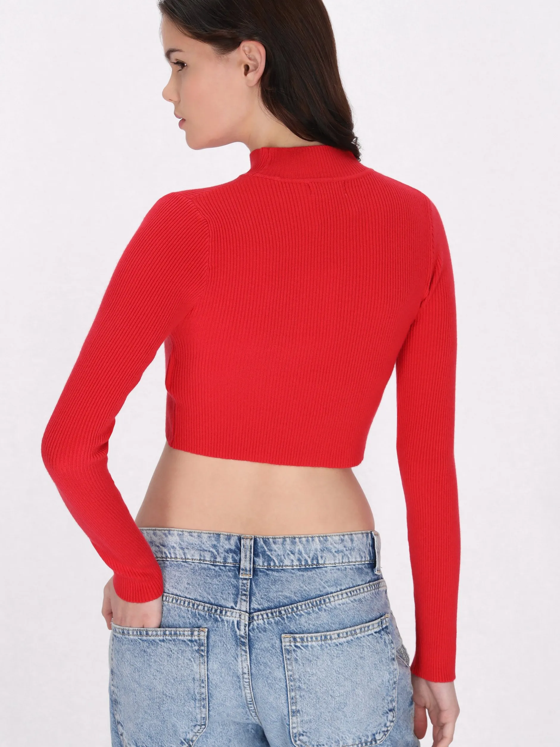 MyMo Damen Pullover in rot