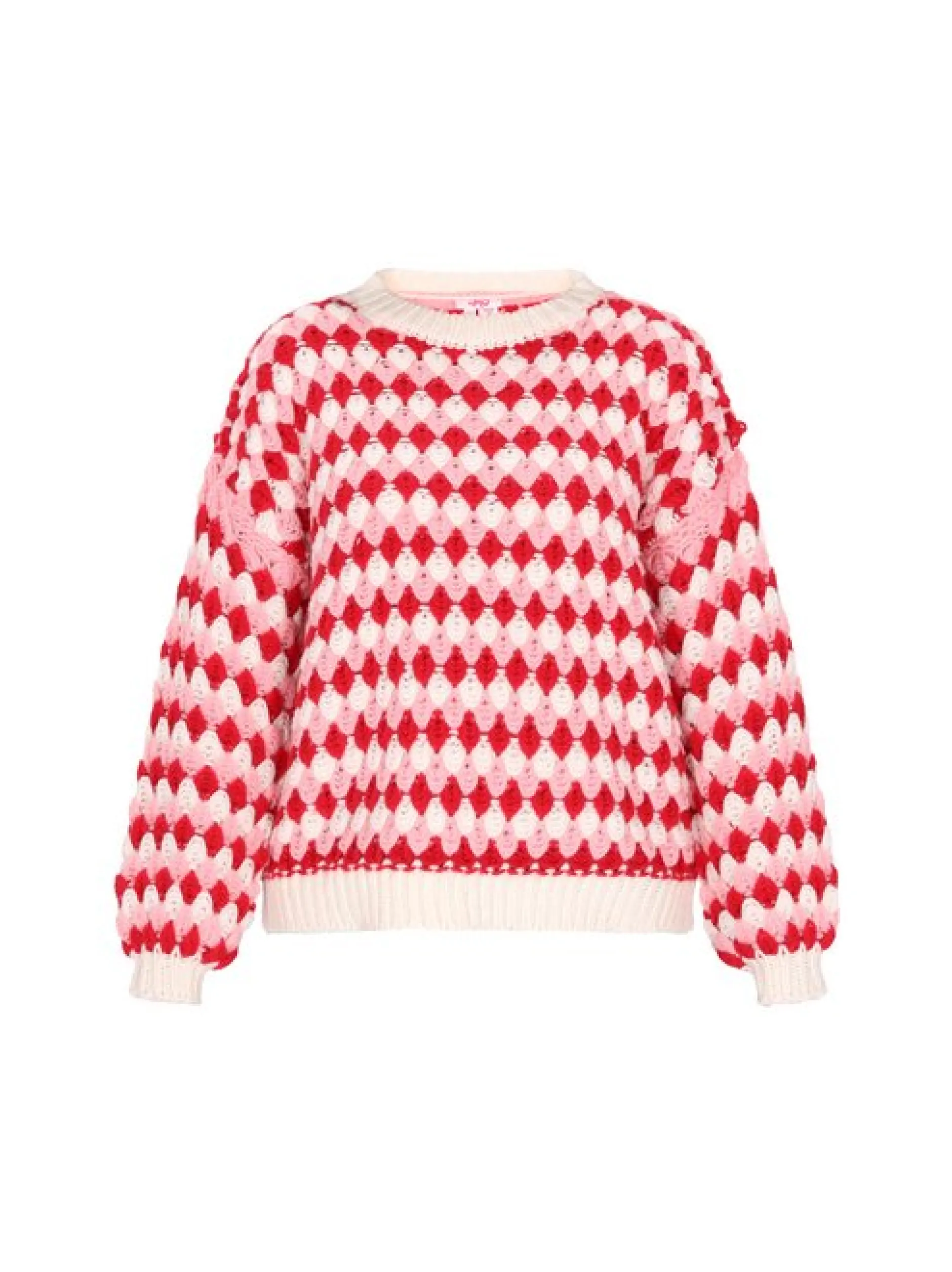 MyMo Damen Pullover in rot - Ausschnitt: Rundhals