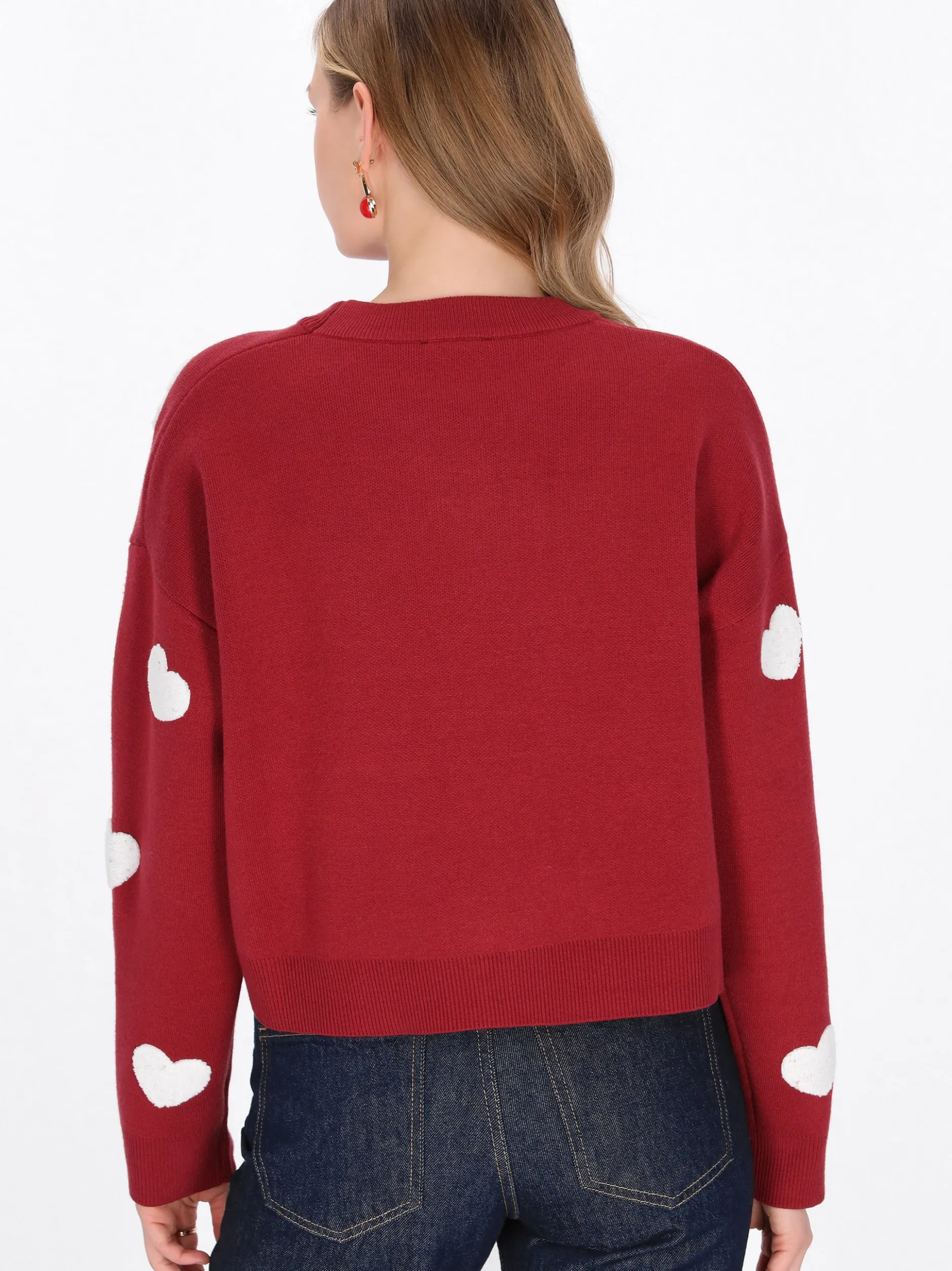 MyMo Damen Pullover in rot - Ausschnitt: Rundhals