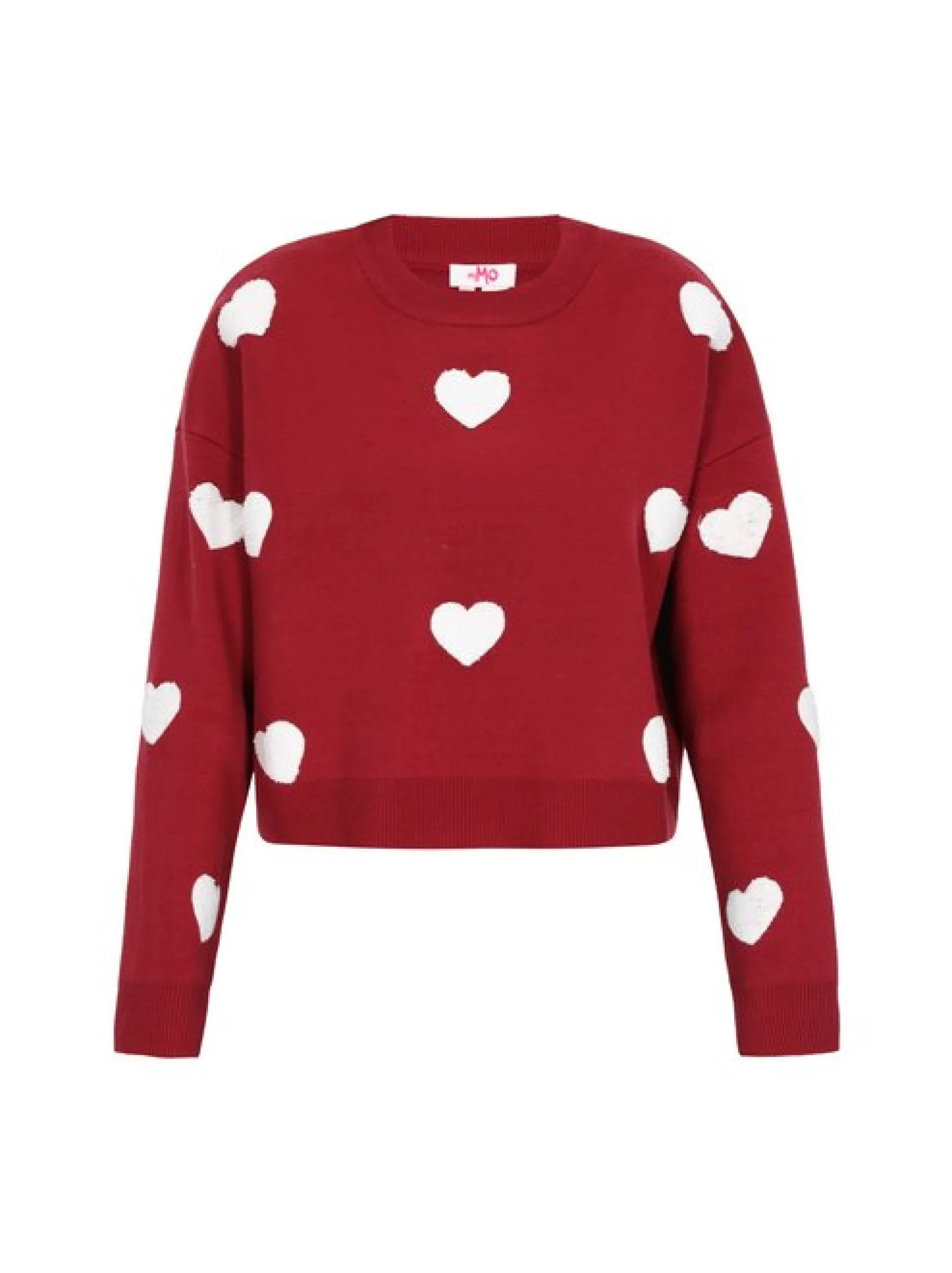 MyMo Damen Pullover in rot - Ausschnitt: Rundhals