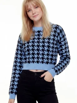MyMo Damen Pullover in schwarz - Ausschnitt: Rundhals