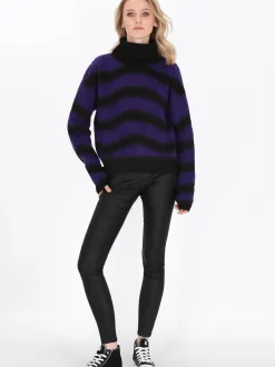 MyMo Damen Pullover in schwarz