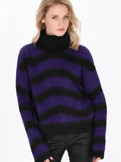 MyMo Damen Pullover in schwarz