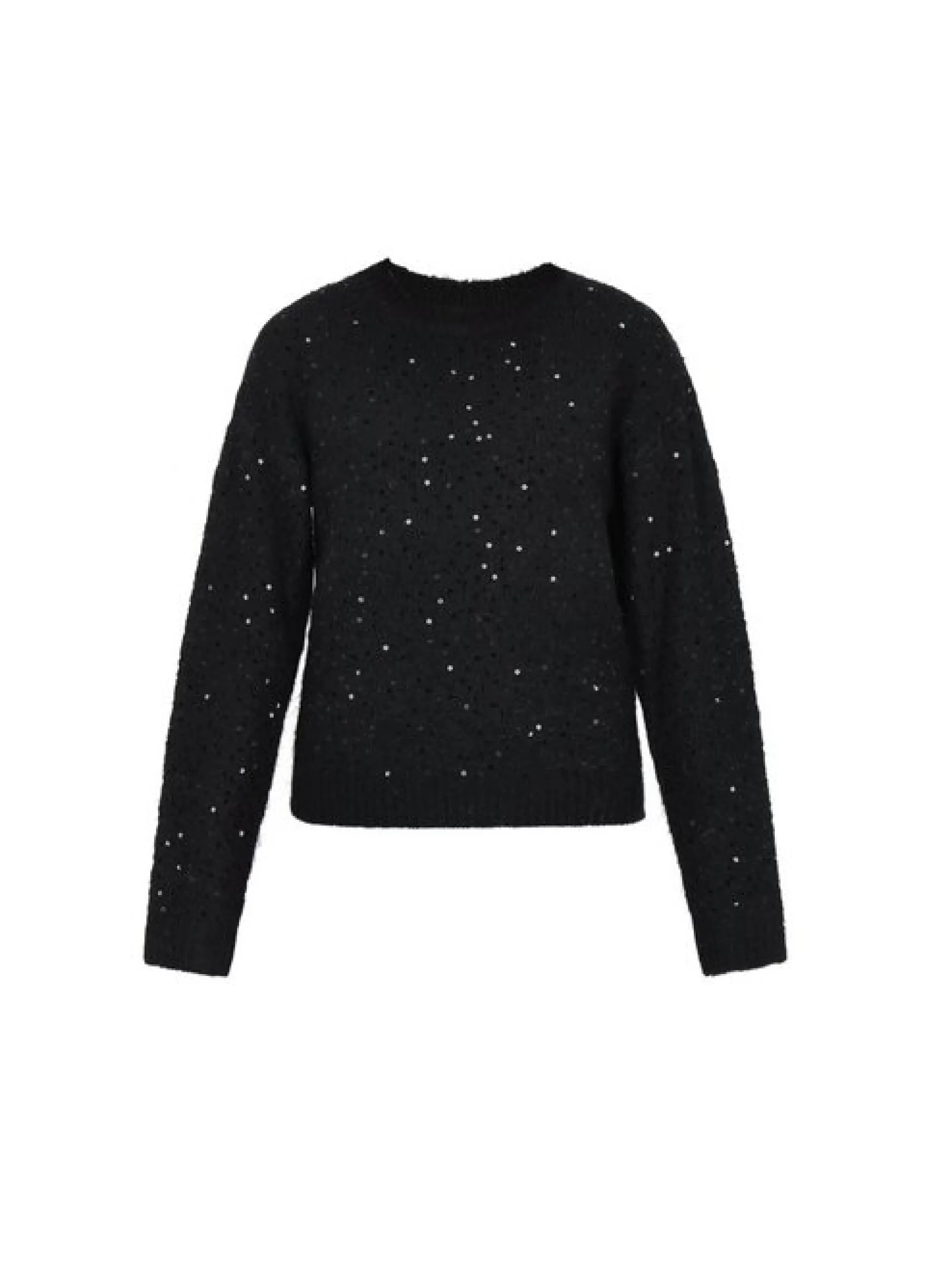MyMo Damen Pullover in schwarz - Ausschnitt: Rundhals