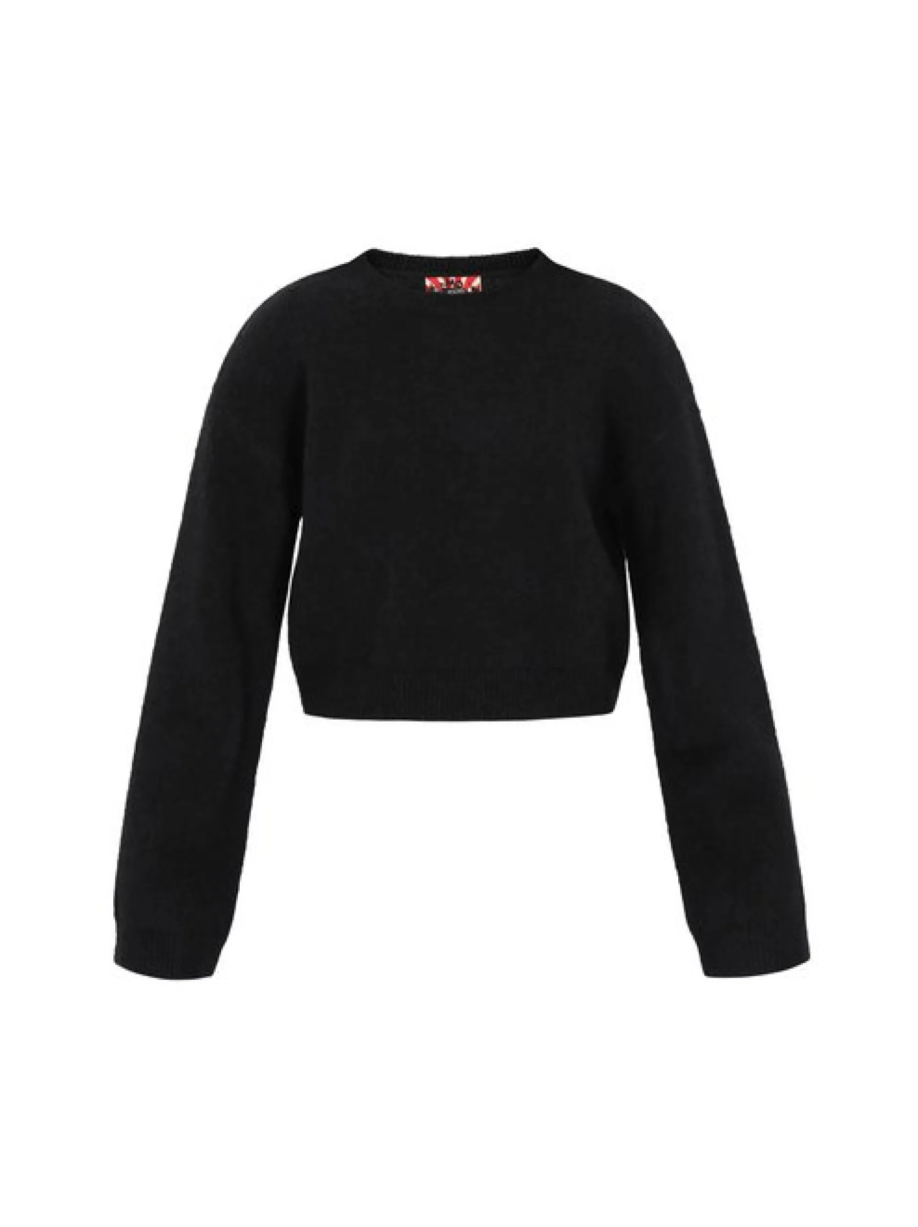 MyMo Damen Pullover in schwarz - Ausschnitt: Rundhals