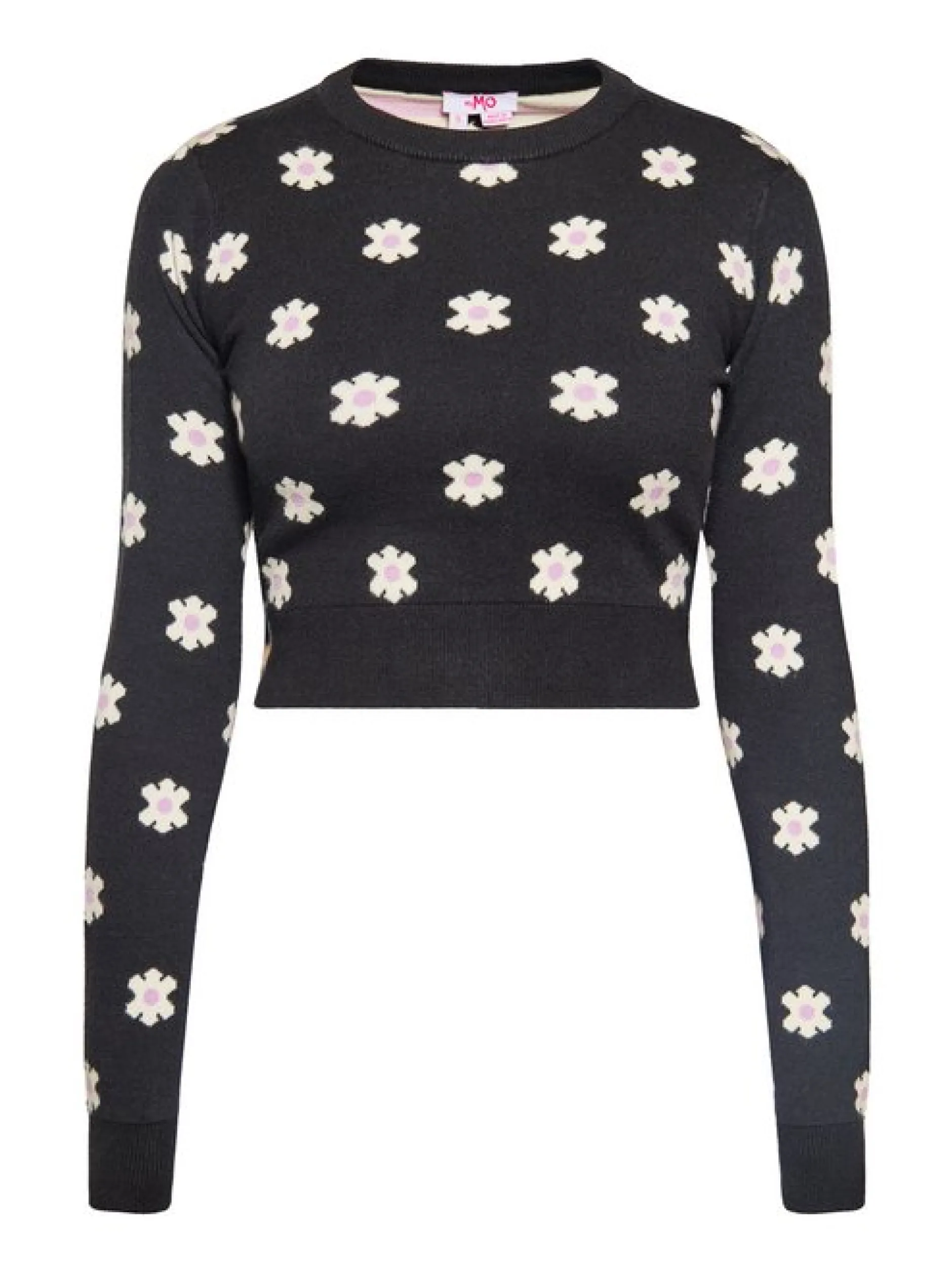MyMo Damen Pullover in schwarz - Ausschnitt: Rundhals