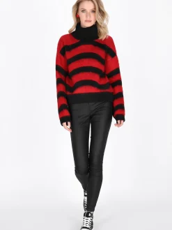 MyMo Damen Pullover in schwarz