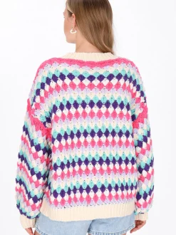 MyMo Damen Pullover in türkis