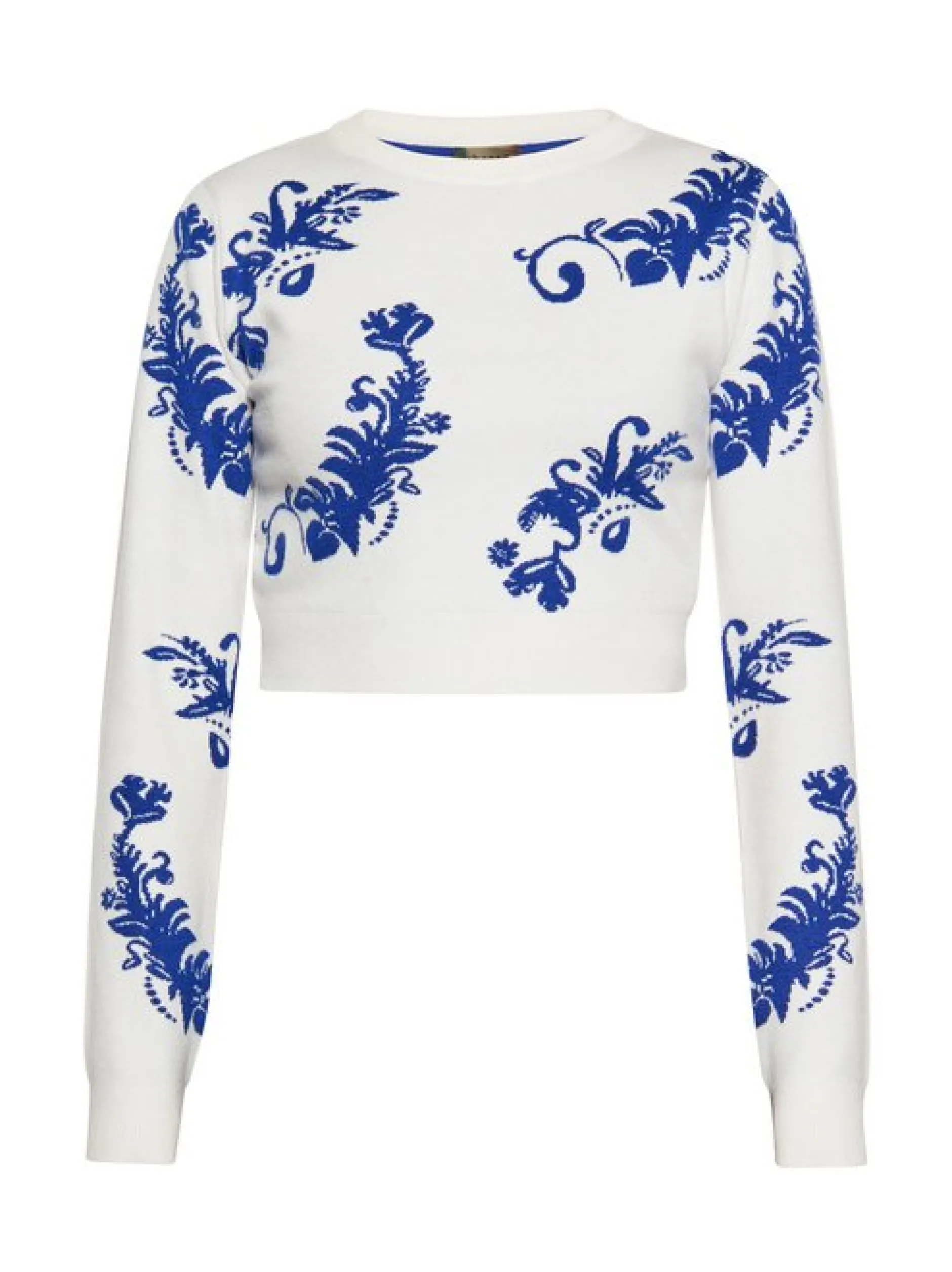 MyMo Damen Pullover in weiß - Ausschnitt: Rundhals