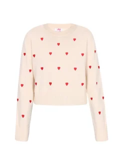 MyMo Damen Pullover in weiß - Ausschnitt: Rundhals