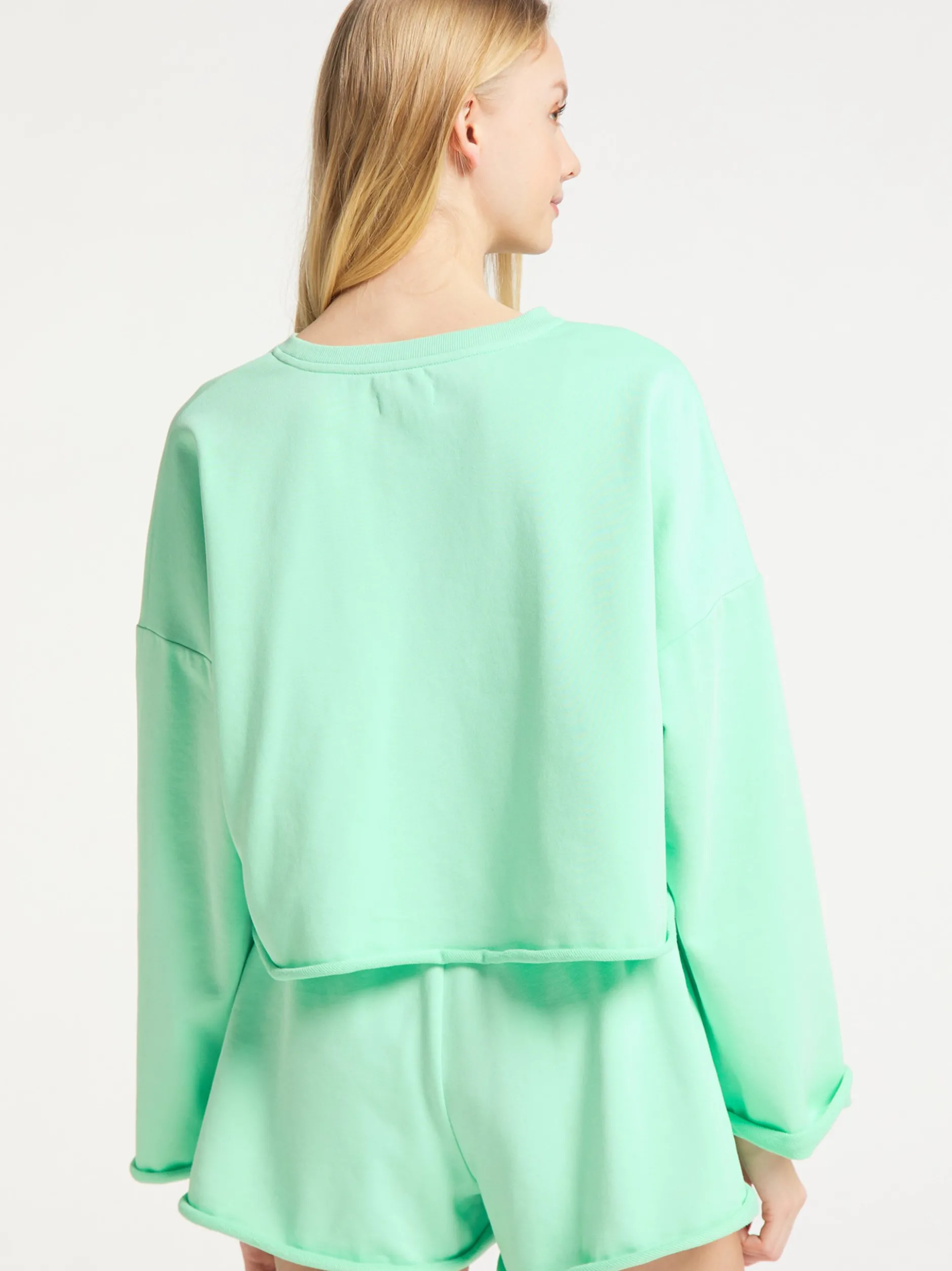 MyMo Damen Set in mint - Ausschnitt: Rundhals