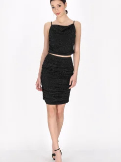 MyMo Damen Spitze in schwarz