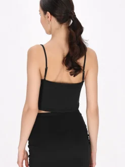 MyMo Damen Spitze in schwarz
