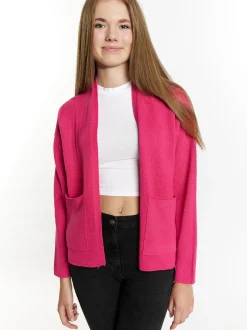 MyMo Damen Strickcardigan in pink