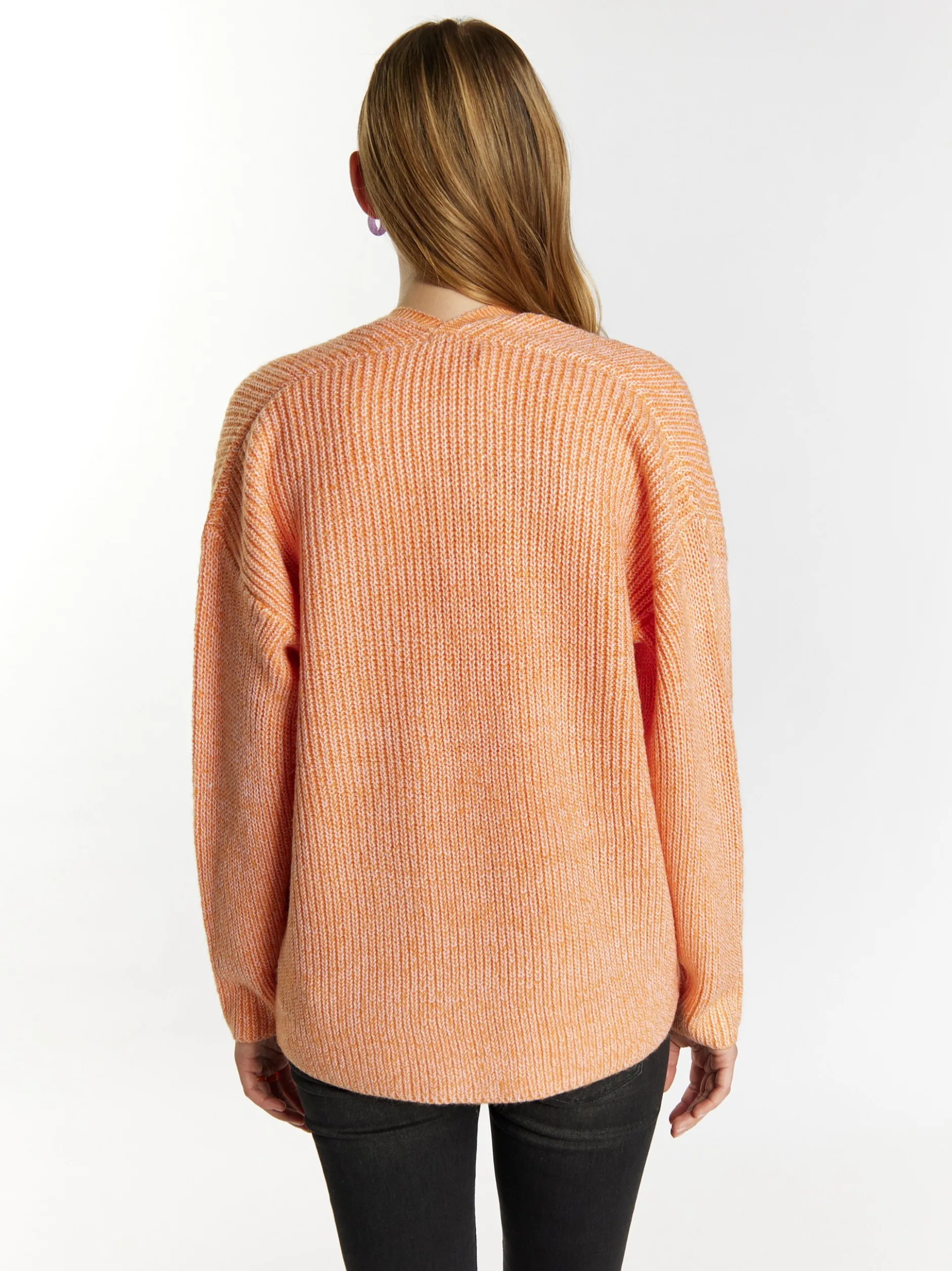 MyMo Damen Strickcardigan in orange