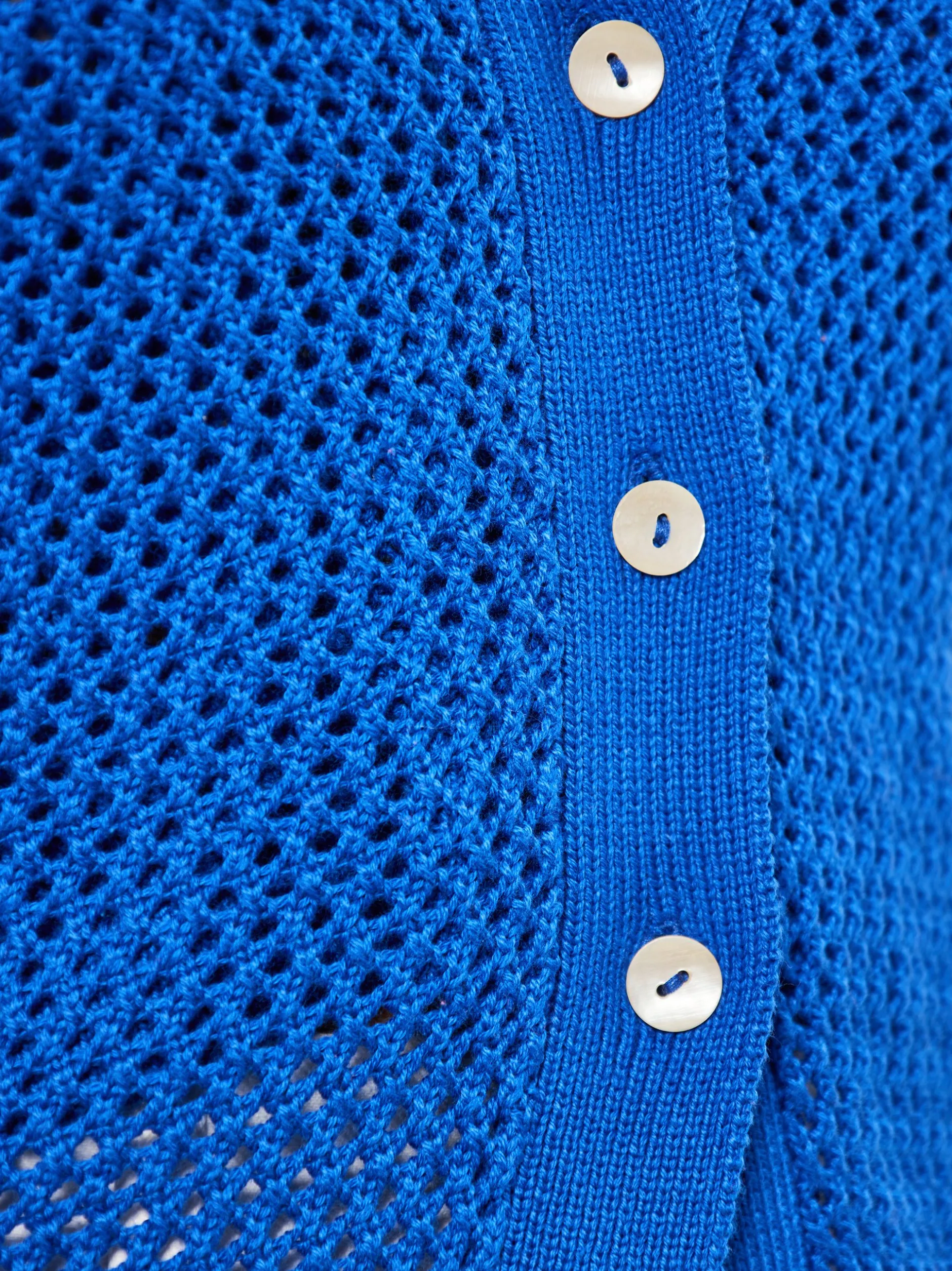 MyMo Damen Strickjacke in blau