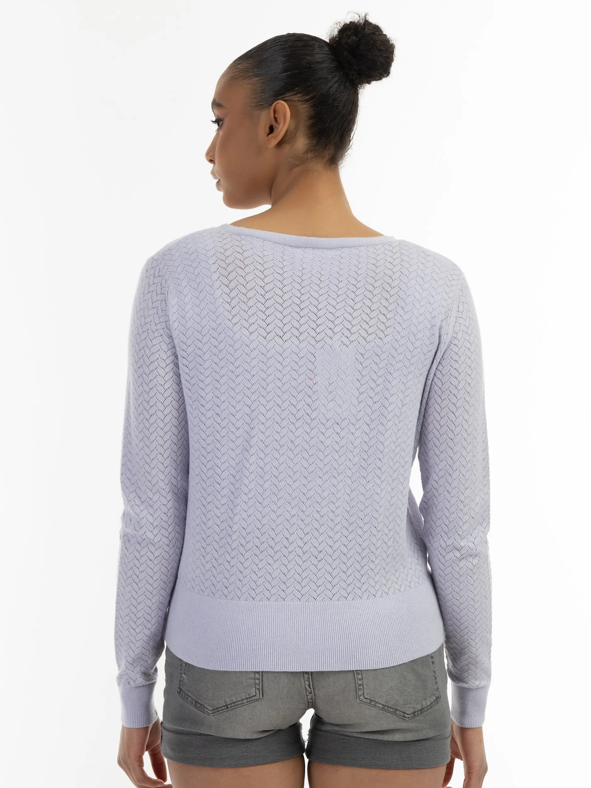 MyMo Damen Strickjacke in flieder