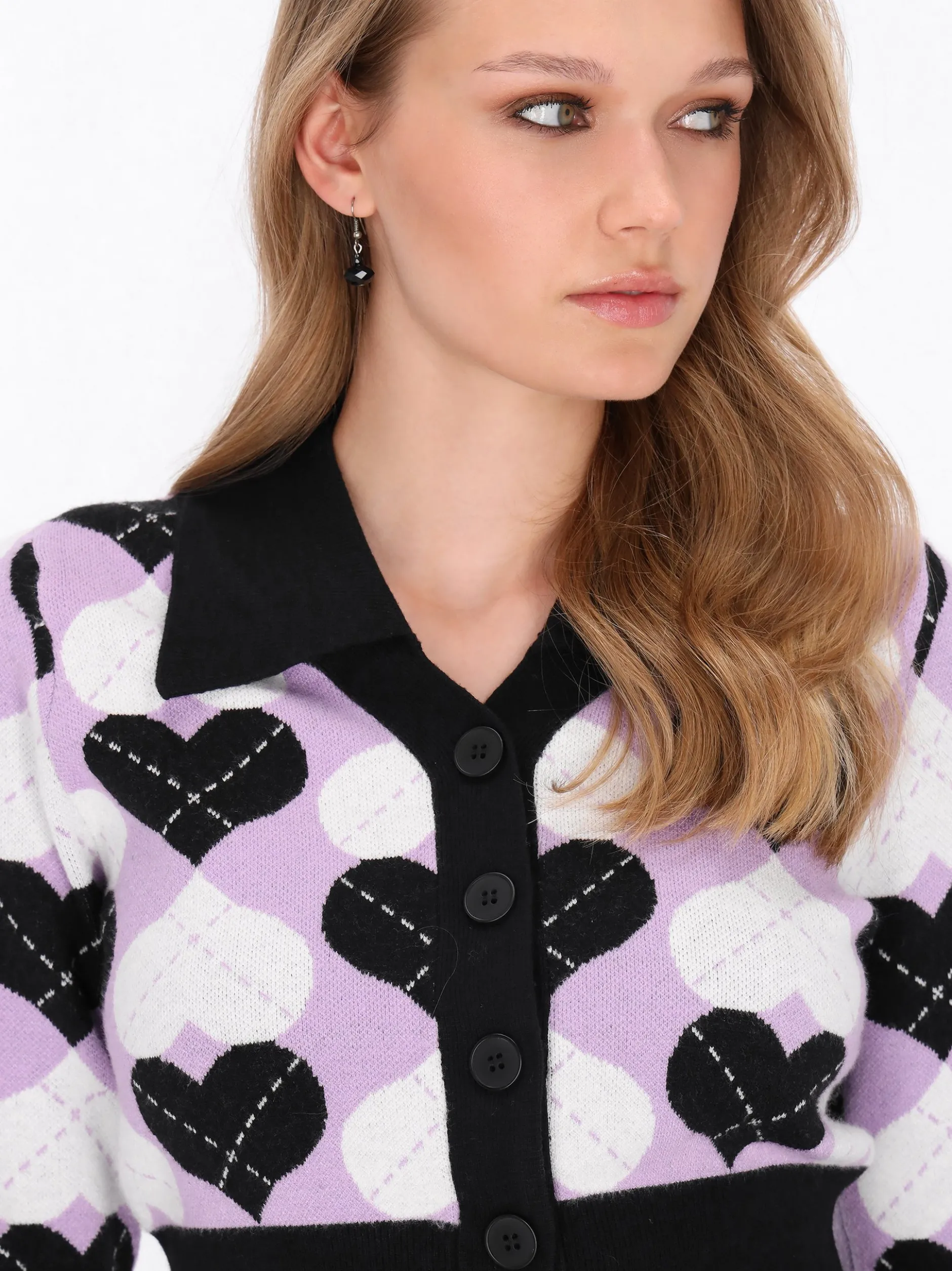 MyMo Damen Strickjacke in flieder