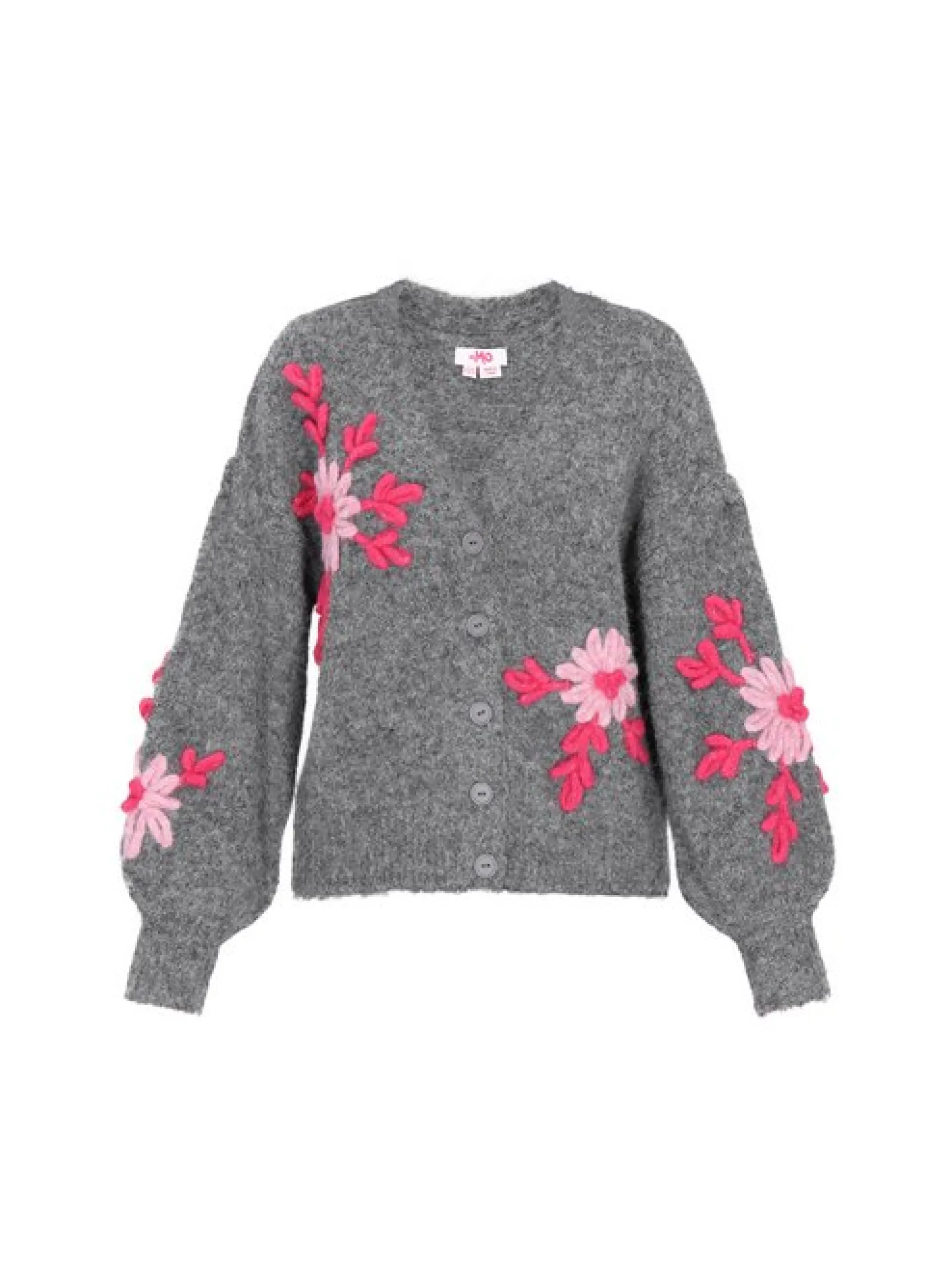 MyMo Damen Strickjacke in grau