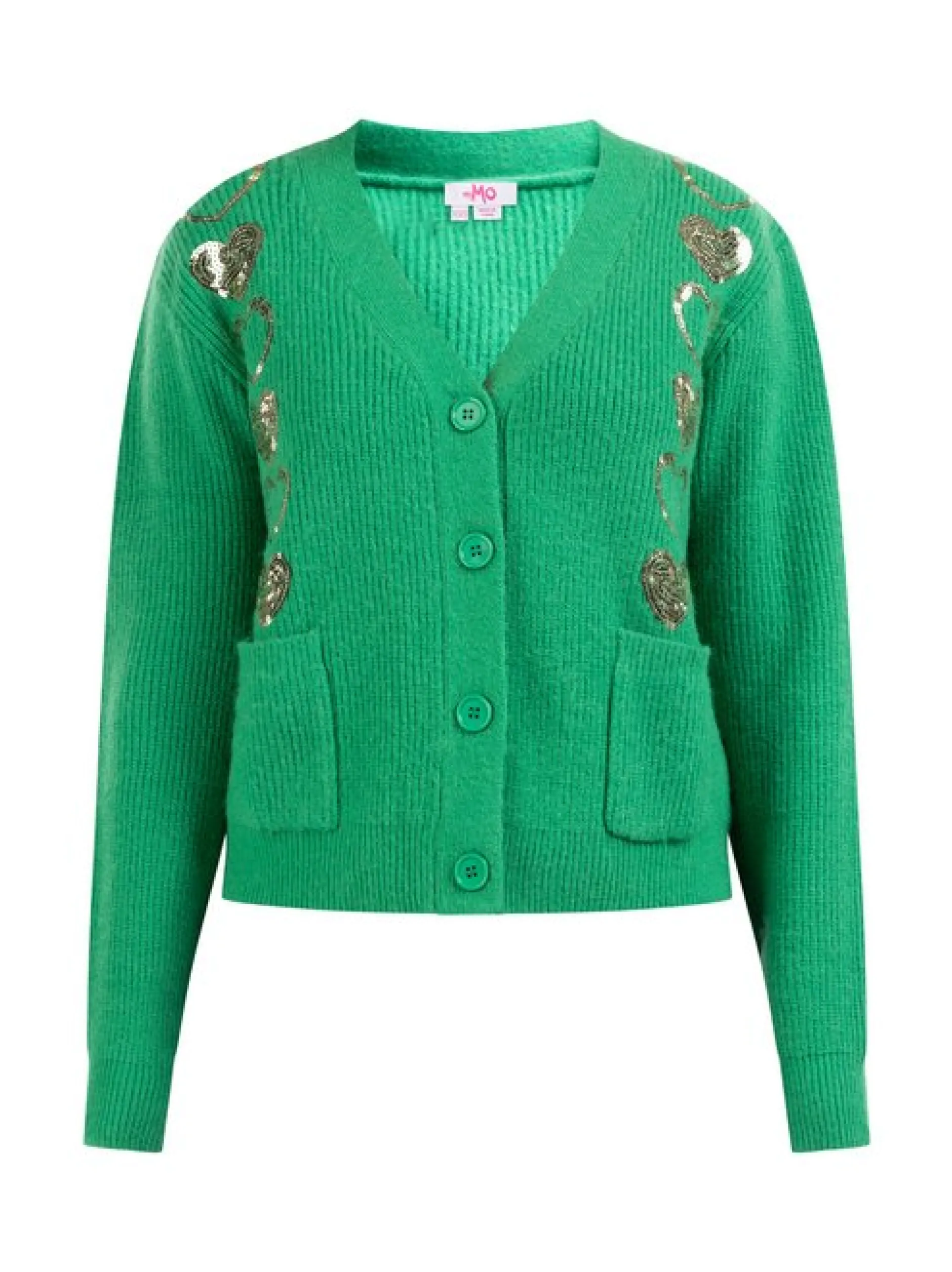 MyMo Damen Strickjacke in grün
