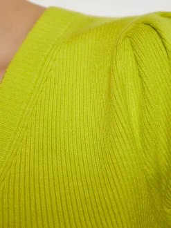 MyMo Damen Strickjacke in grün