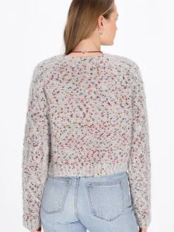 MyMo Damen Strickjacke in mehrfarbig
