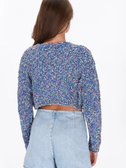 MyMo Damen Strickjacke in mehrfarbig