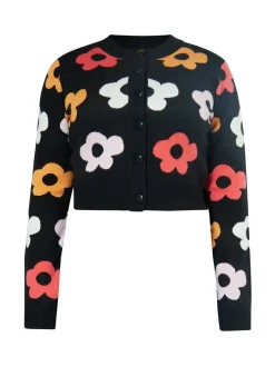 MyMo Damen Strickjacke in mehrfarbig
