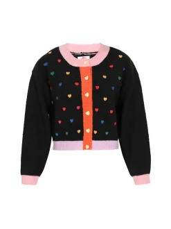MyMo Damen Strickjacke in mehrfarbig