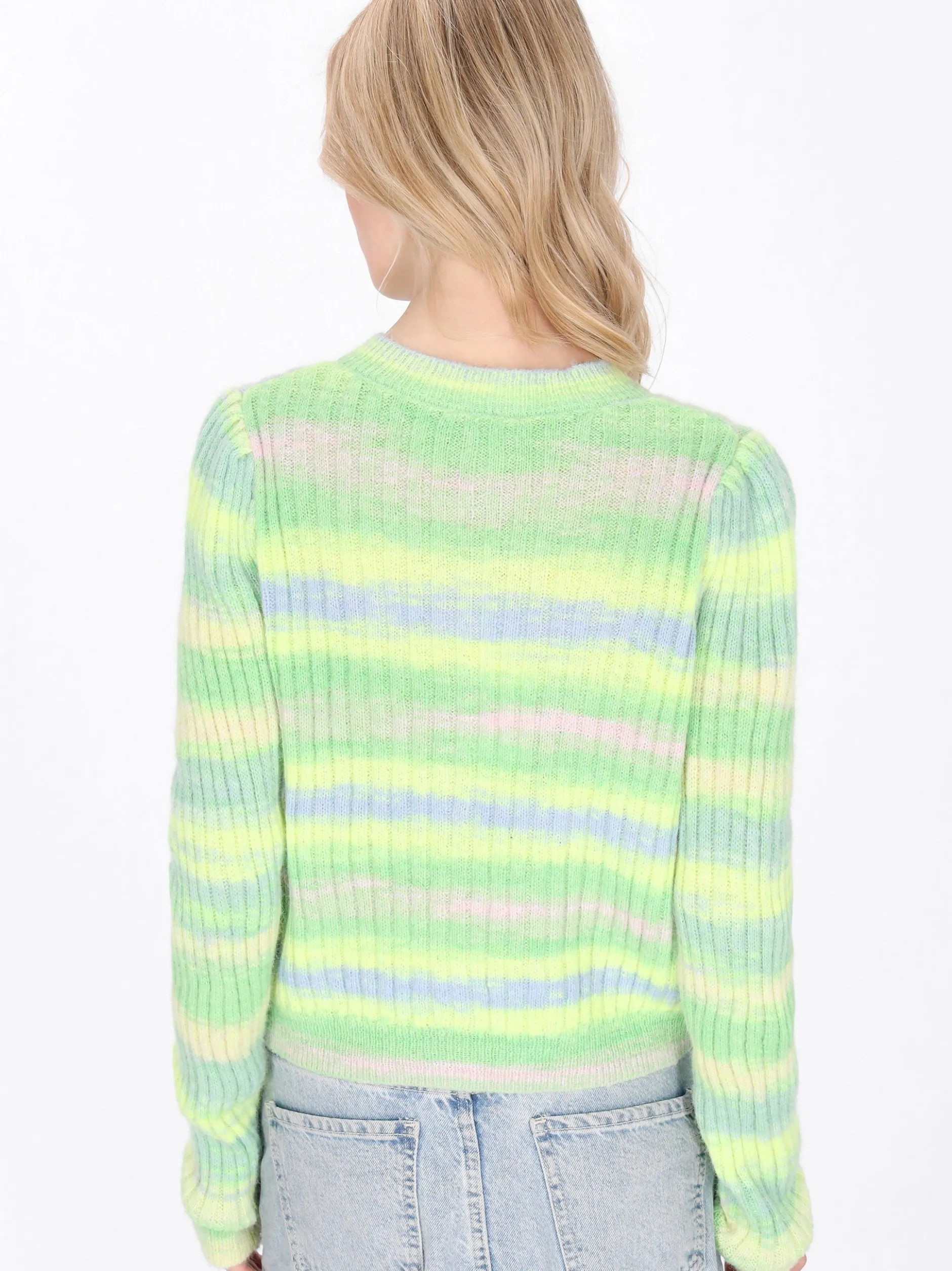 MyMo Damen Strickjacke in mehrfarbig