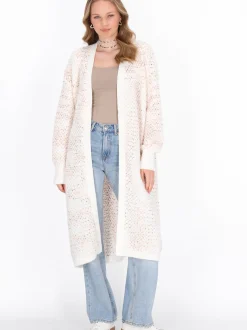 MyMo Damen Strickjacke in melange