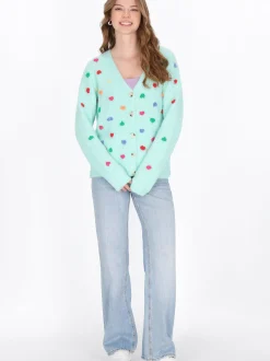 MyMo Damen Strickjacke in mint